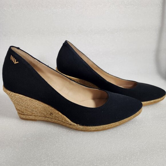 Elegant Black Wedge Shoes - Picture 5 of 15